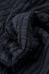 Balloon Slate Blue Checkered Linen Cotton Skirt 5