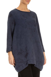 Balloon Slate Blue Marble Cotton Tunic 3