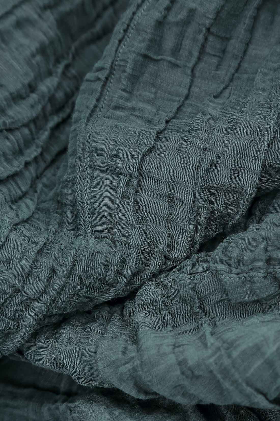 Balloon Slate Crinkled Silk Linen Skirt 5