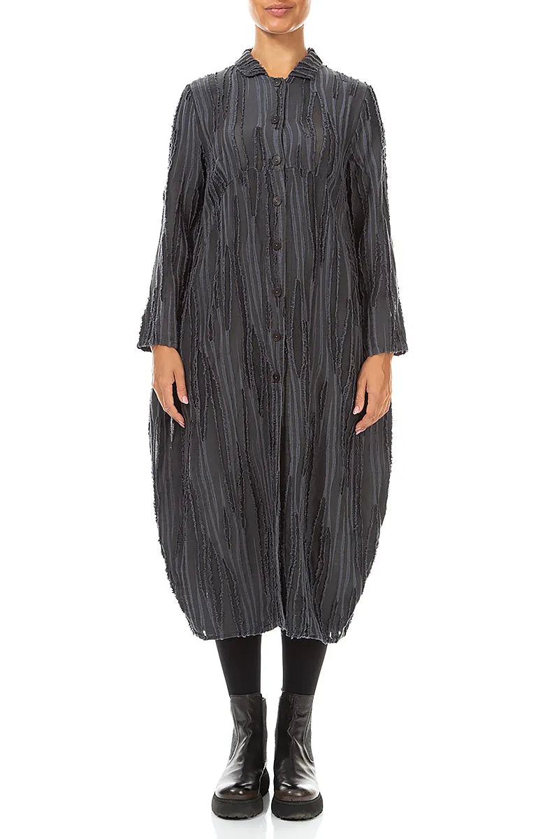 Balloon Slate Fray Weave Jacket