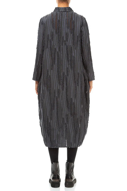 Balloon Slate Fray Weave Jacket
