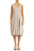 Balloon Sleeveless Natural Linen Dress 1
