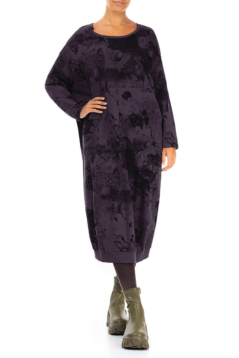 Balloon Vintage Violet Alabaster French Terry Cotton Dress 4