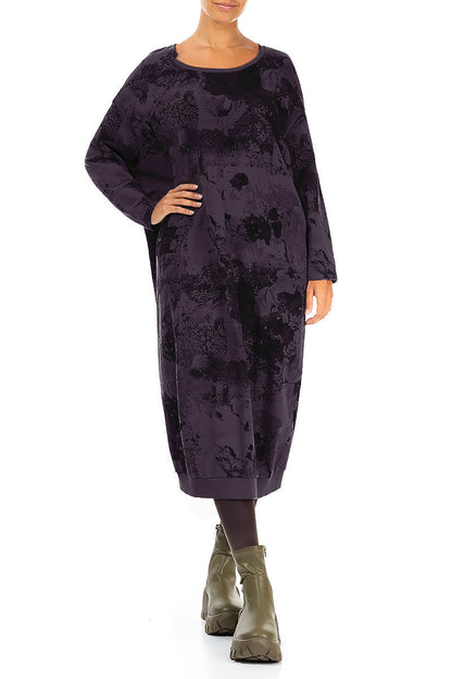 Balloon Vintage Violet Alabaster French Terry Cotton Dress 4