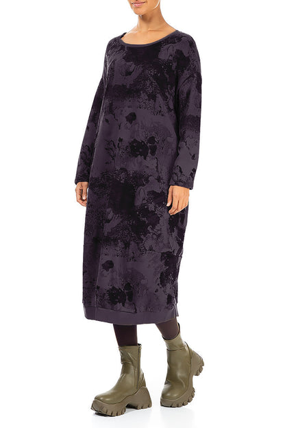 Balloon Vintage Violet Alabaster French Terry Cotton Dress 3