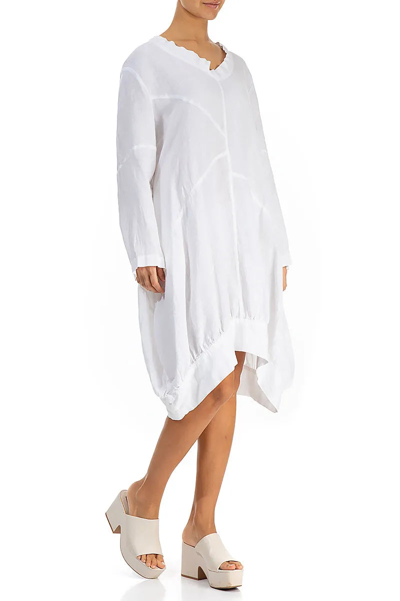 Balloon White Linen Tunic 4