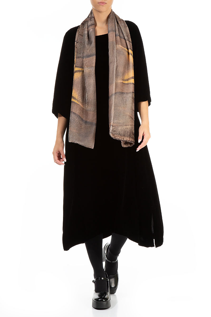 Barnwood Silk Velvet Scarf 2