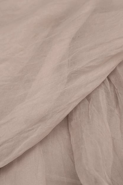 Écharpe en mousseline de soie beige