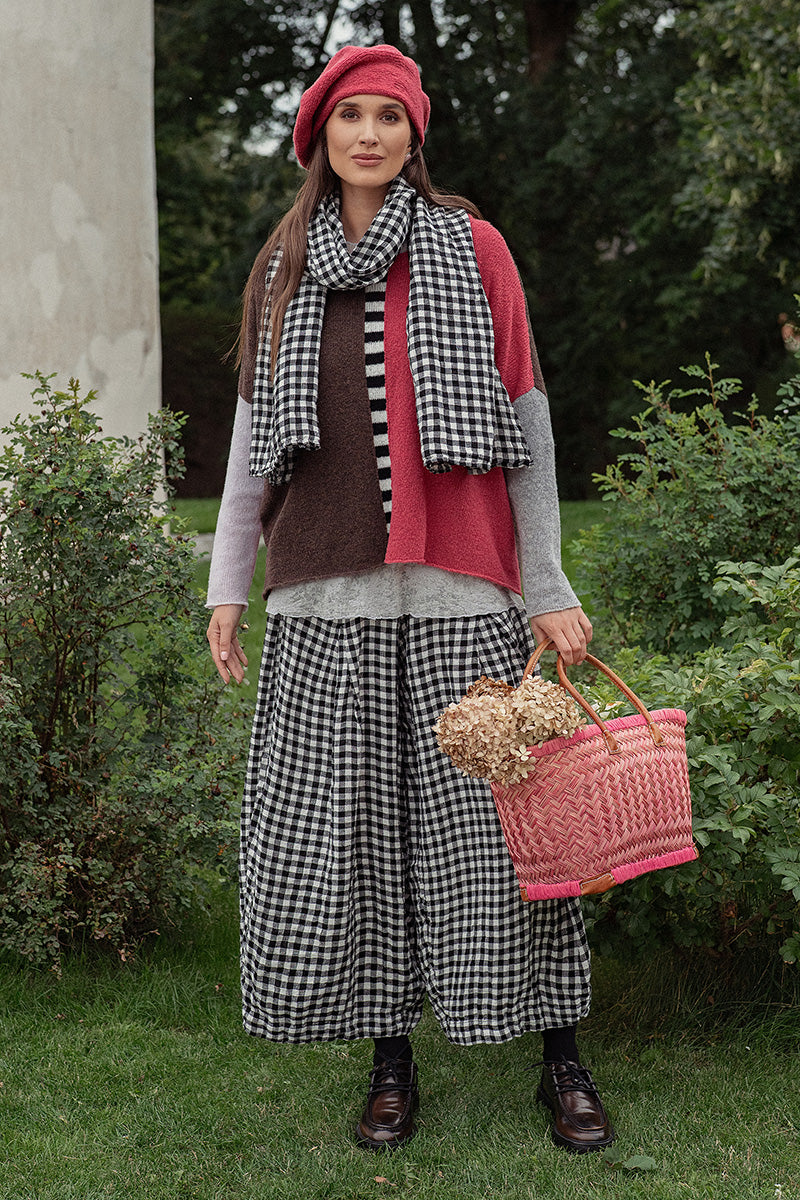 Berry Rose Knitted Wool Beret 7