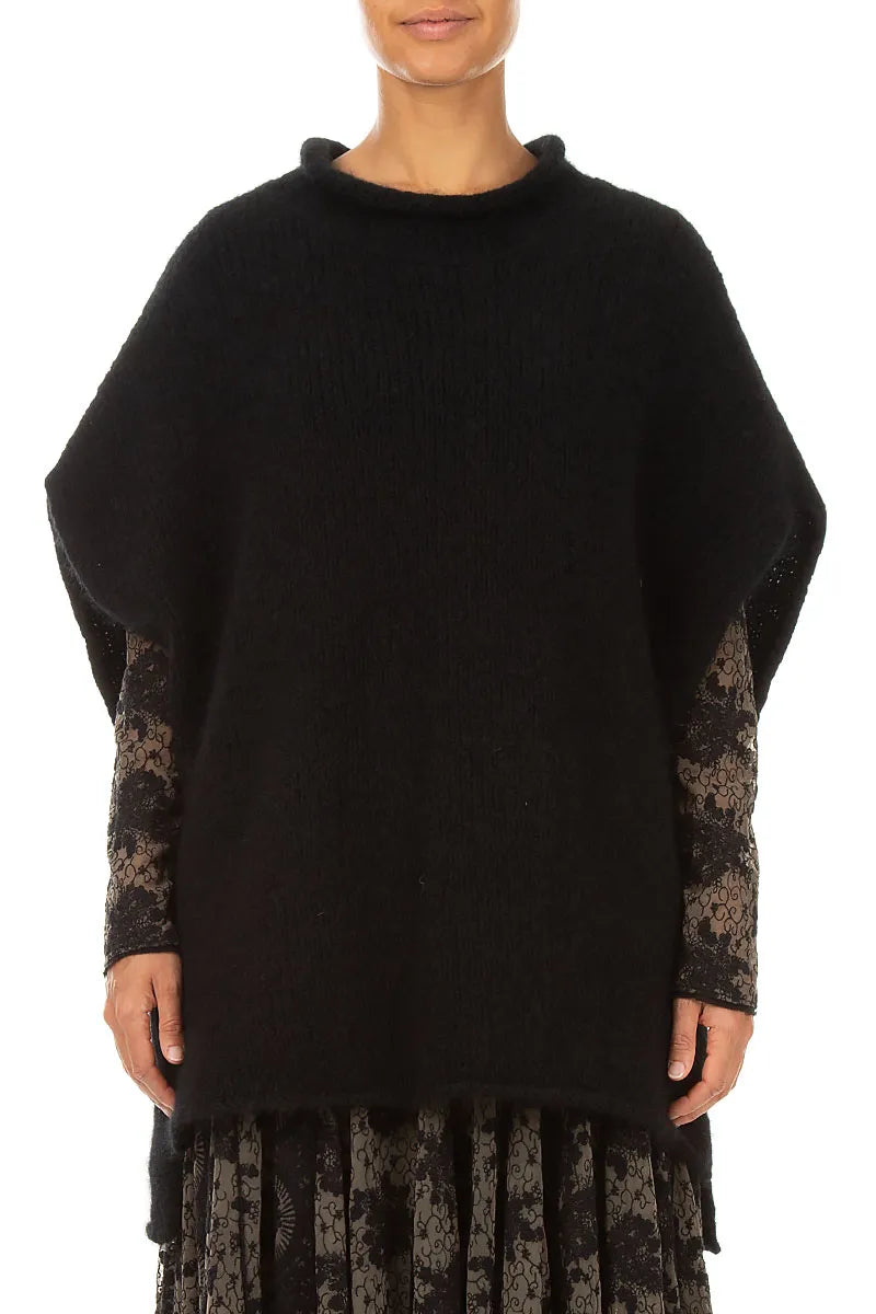 Black Cashmere Wool Vest 1