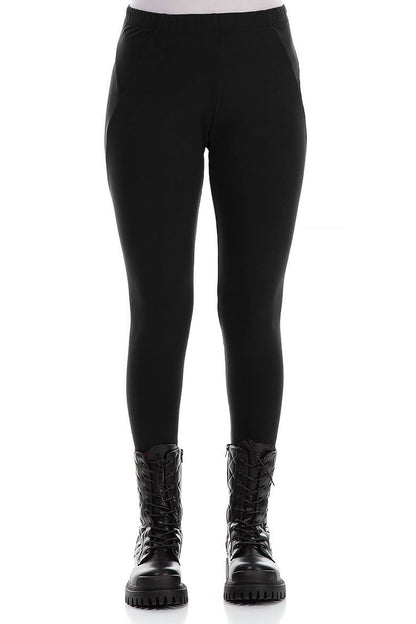 Black Cotton Leggings