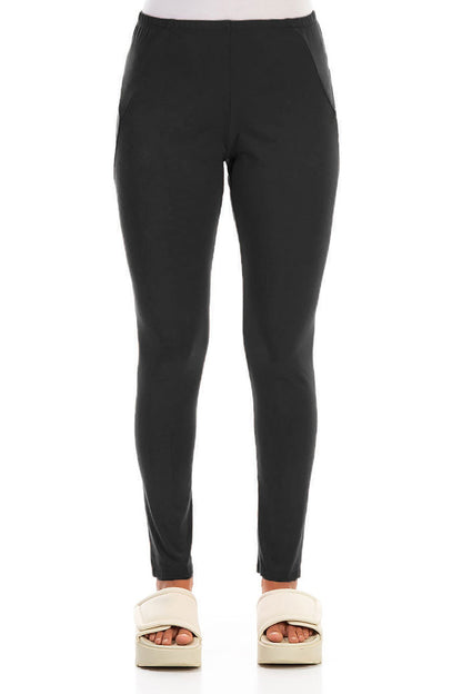 Black Cotton Leggings 1