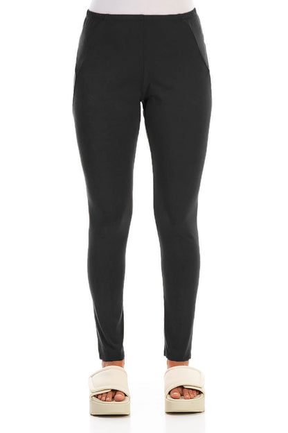 Black Cotton Leggings 1