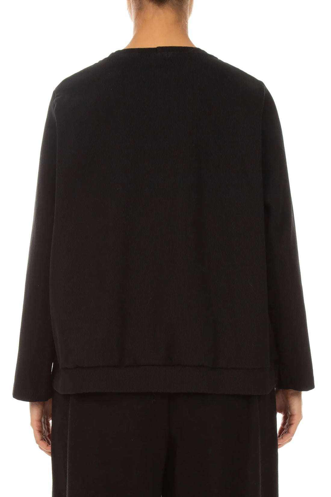 Black Gold Metallic Cotton Blouse 2