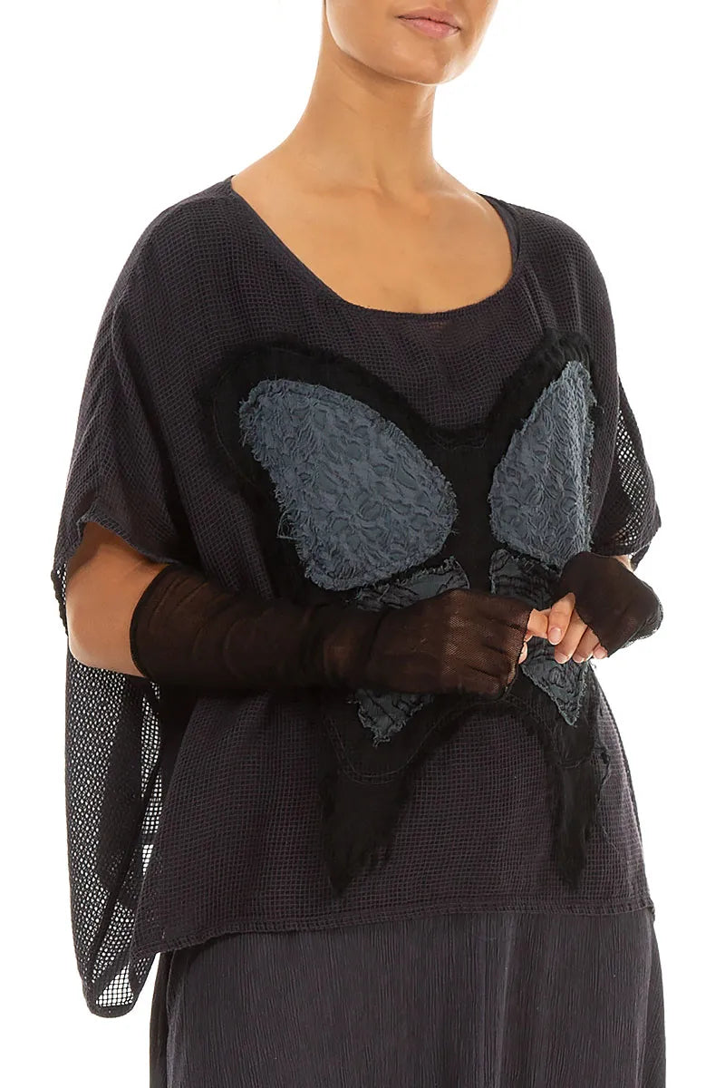 Black Mesh Soft Cotton Wristlets 1