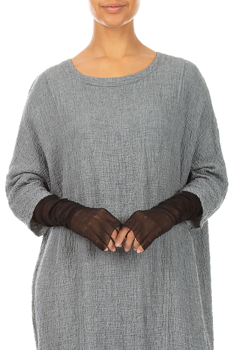 Black Mesh Soft Cotton Wristlets 1