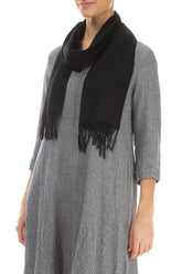 Black Mulberry Silk Scarf 3