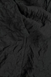 Black Pleated Silk Bamboo Jacket 5