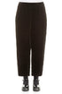 Black Pleated Silk Velvet Trousers 1