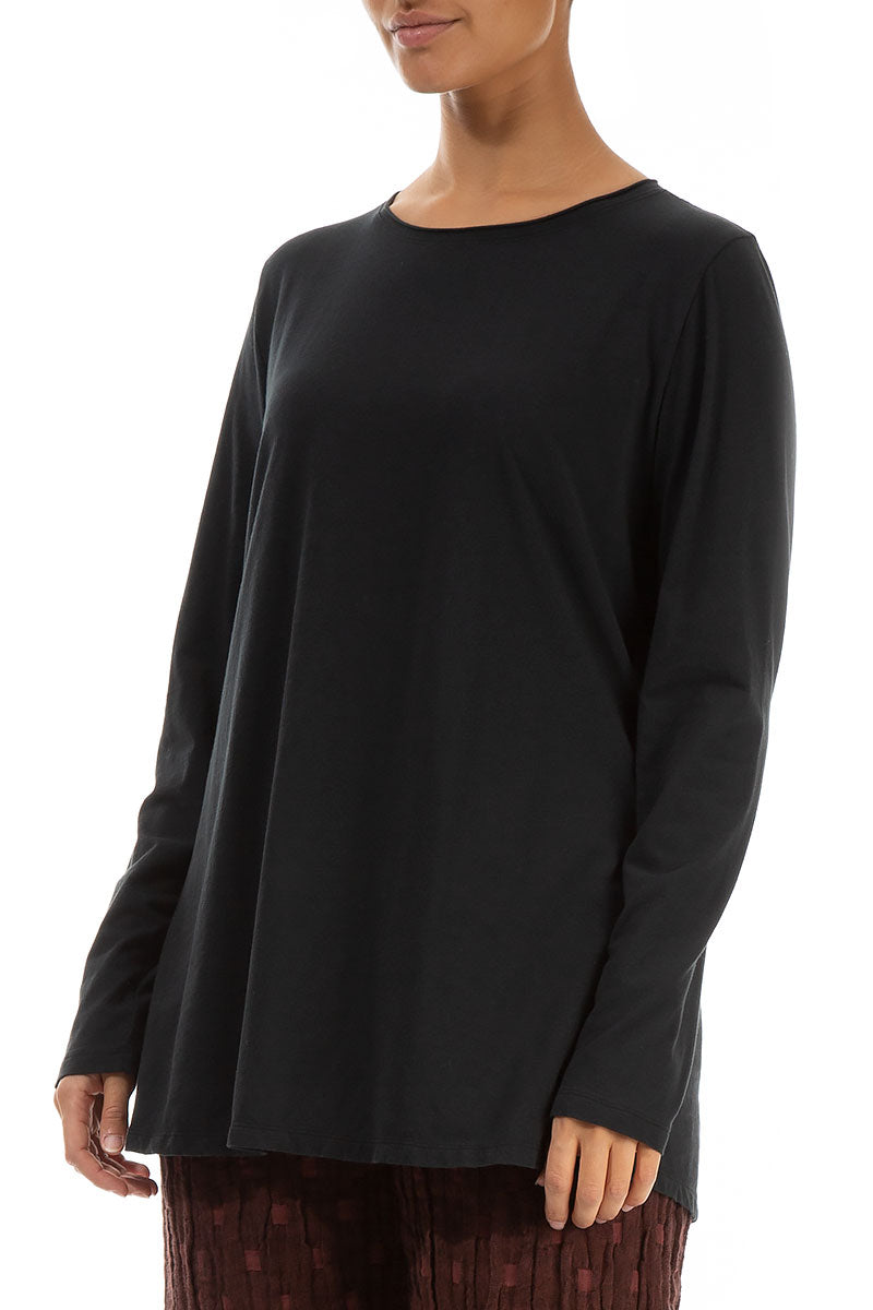 Black Soft Cotton Top