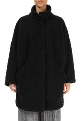 Black Teddy Cotton Coat 1
