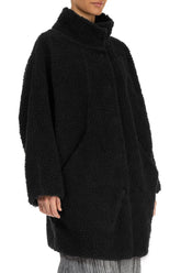 Black Teddy Cotton Coat 3