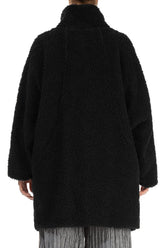 Black Teddy Cotton Coat 2