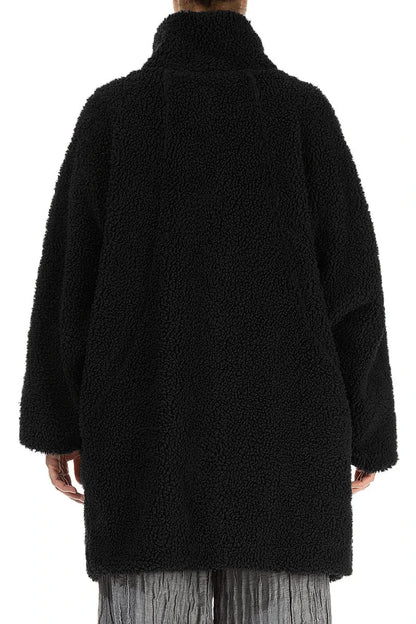 Black Teddy Cotton Coat 2