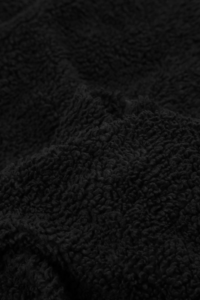 Black Teddy Cotton Coat 5