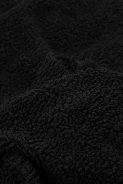 Black Teddy Cotton Coat 5