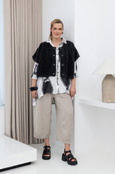 Black Teddy Cotton Gilet 1