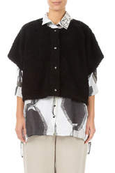 Black Teddy Cotton Gilet 2