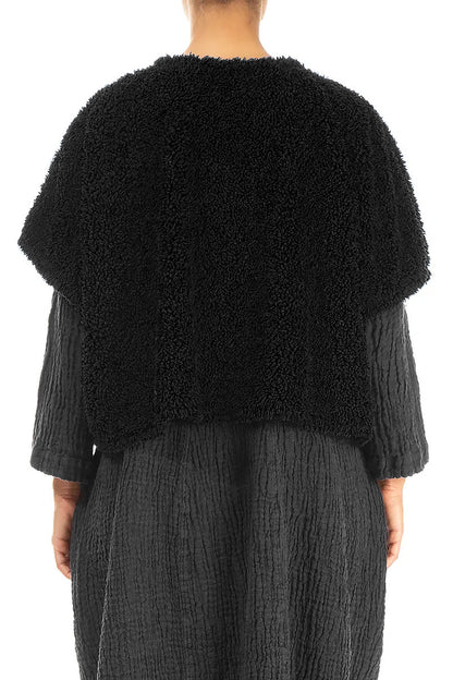 Gilet en coton noir Teddy