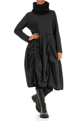 Black Teddy Cotton Infinity Scarf 2