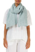 Blue Check Linen Scarf 1