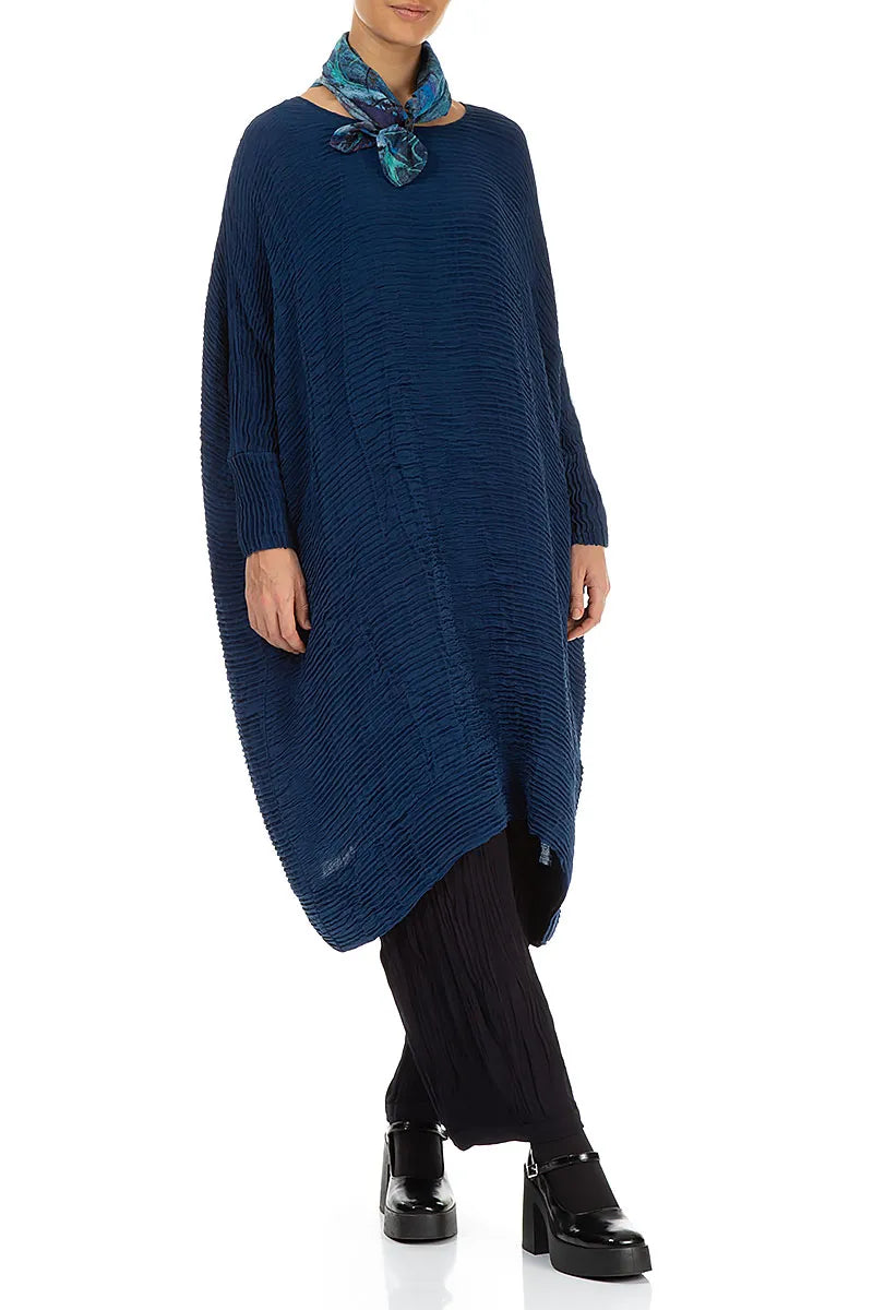 Blue Reverie Silk Cotton Scarf 2