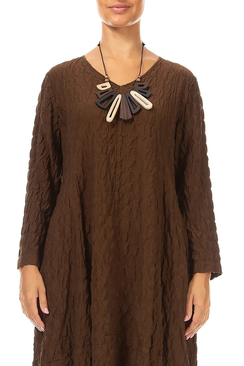 Boho Bloom Brown Necklace 1