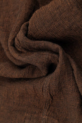 Boxy Aged Copper Mélange Linen Blouse 5