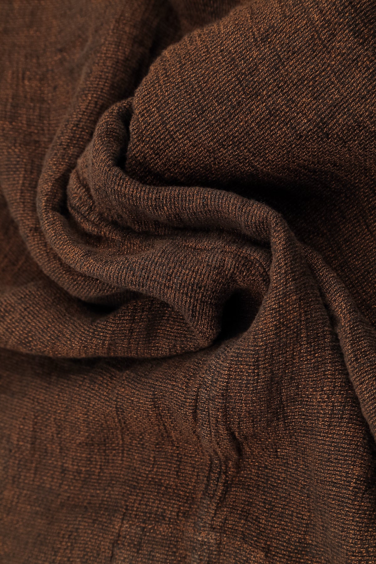 Boxy Aged Copper Mélange Linen Blouse 5