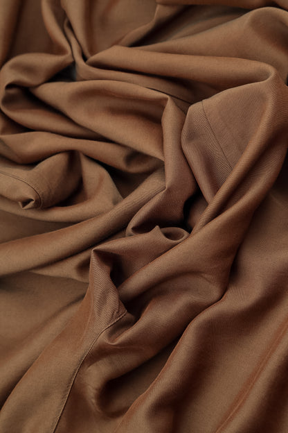 Boxy Aged Copper Silk Bamboo Blouse 5