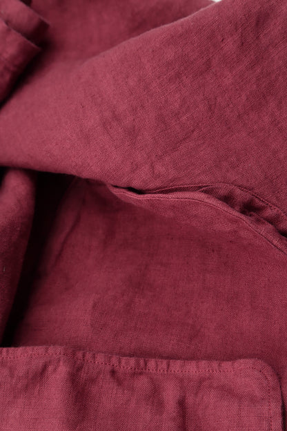 Boxy Antique Ruby Linen Jacket 5