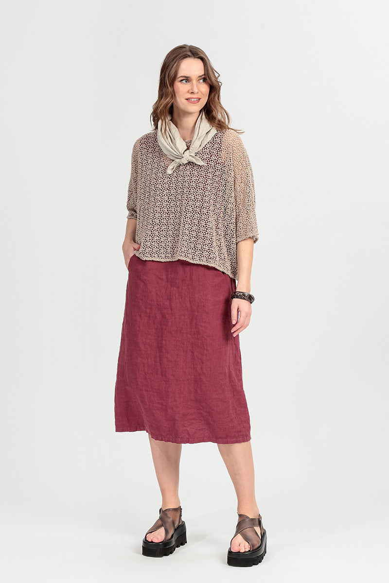 Boxy Beige Broderie Cotton Blouse 8