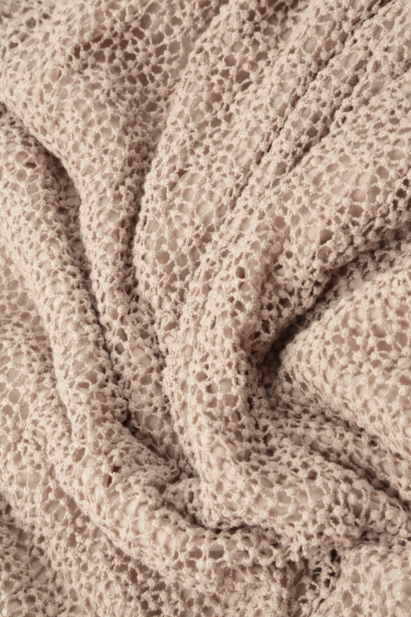 Boxy Beige Broderie Cotton Blouse 6