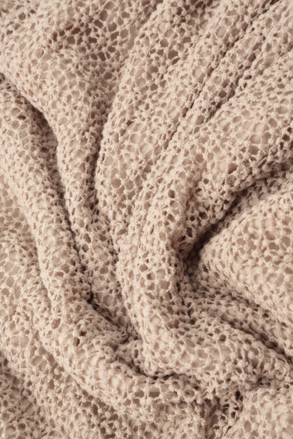 Boxy Beige Broderie Cotton Blouse 6