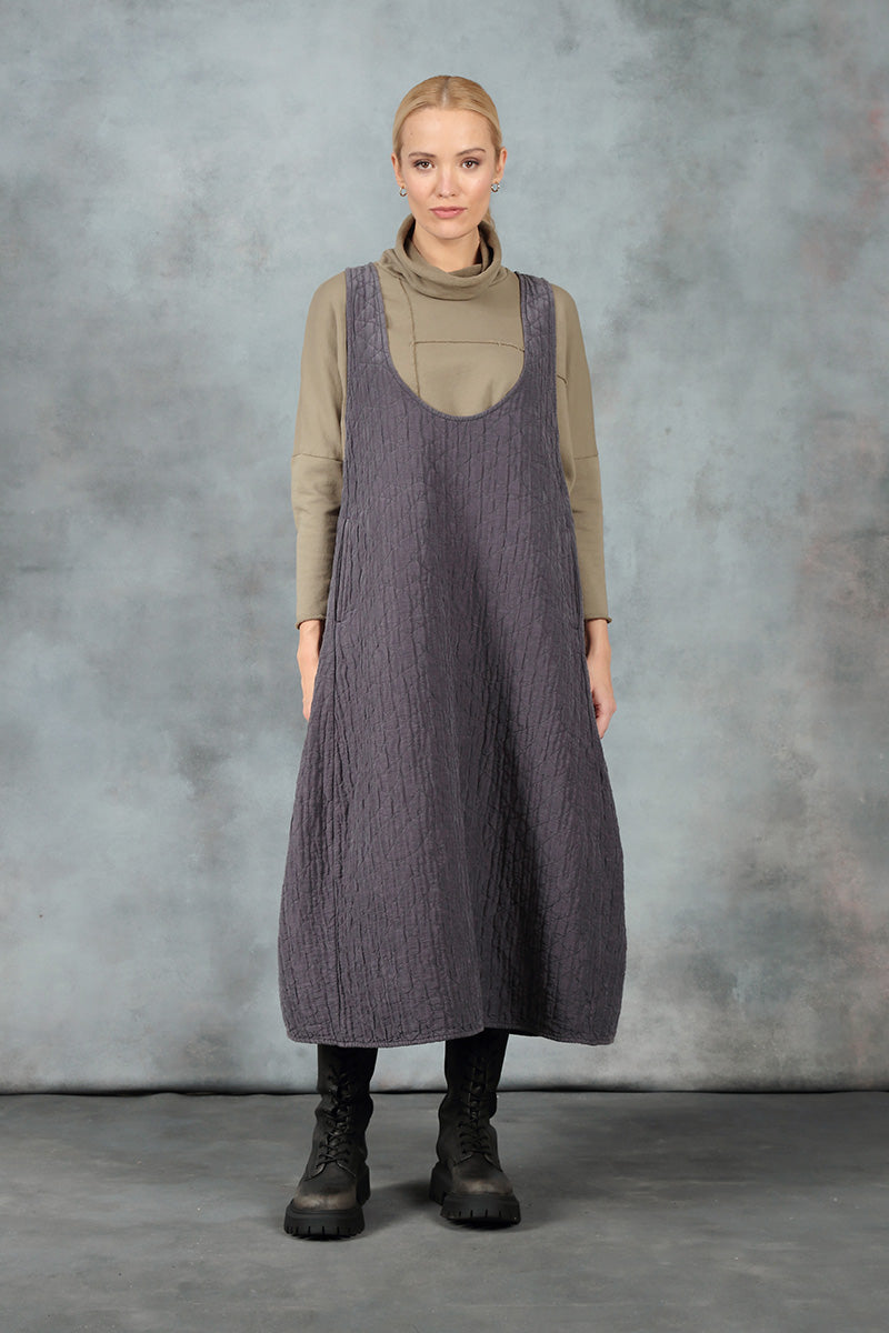 Boxy Cowl Neck Silver Sage Cotton Jumper