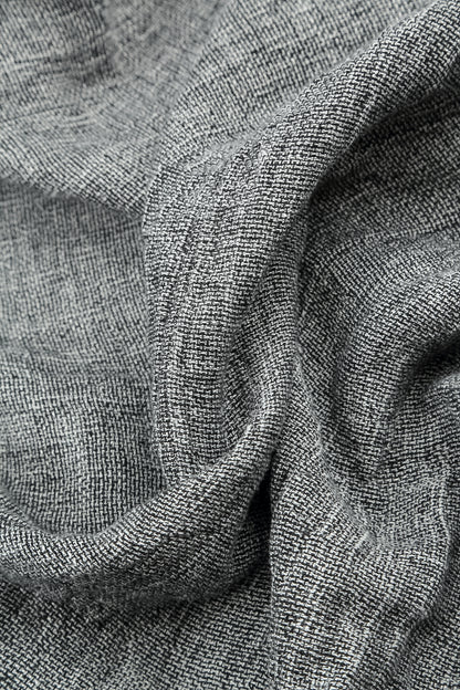 Boxy Grey Mélange Linen Blouse 5