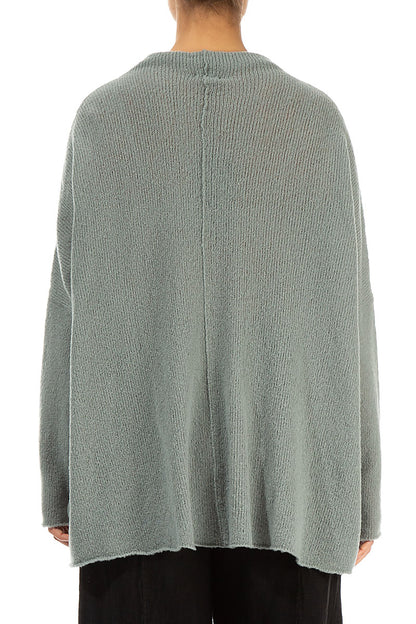 Boxy Pistachio Wool Sweater