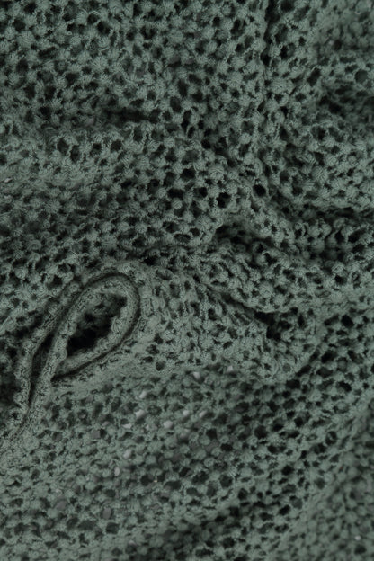 Boxy Sage Broderie Cotton Blouse 5