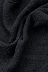 Boxy Slate Blue Mélange Linen Blouse 5