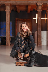 Boxy Tie-Dye Wavy Cotton Jumper 1